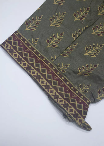 3 Piece Printed Grey Color Lawn Shirt with Trouser & Dupatta