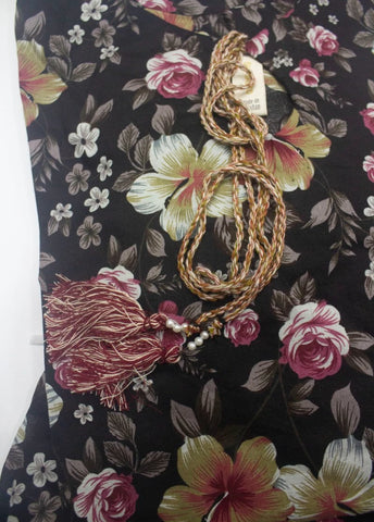 2 Piece Printed Stitched Black Color Lawn Shirt and Farshi Shalwar