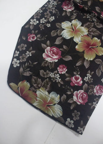 2 Piece Printed Stitched Black Color Lawn Shirt and Farshi Shalwar
