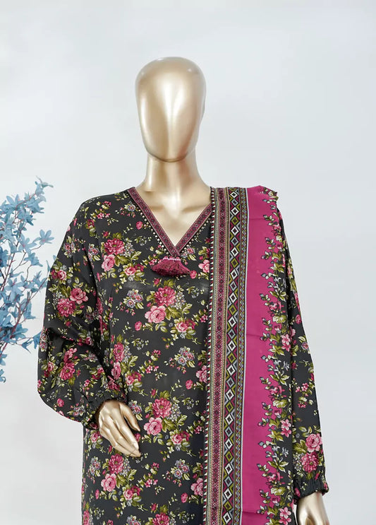 3 Piece Printed MultiColor Lawn Shirt with Trouser & Dupatta