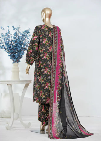 3 Piece Printed MultiColor Lawn Shirt with Trouser & Dupatta
