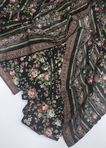 3 Piece Printed MultiColor Lawn Shirt with Trouser & Dupatta