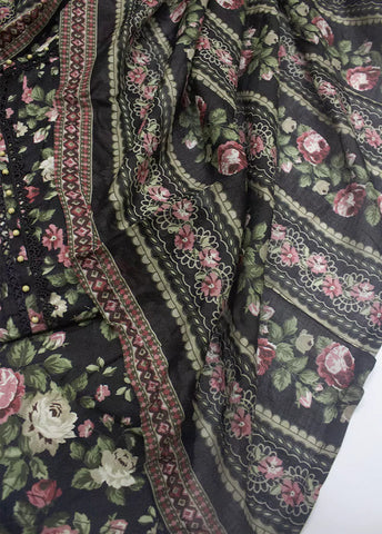 3 Piece Printed MultiColor Lawn Shirt with Trouser & Dupatta
