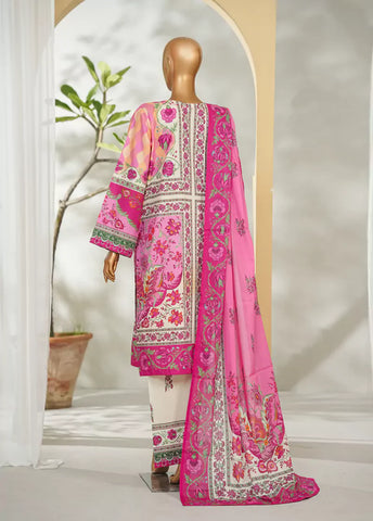 3 Piece Printed MultiColor Lawn Shirt with Trouser & Dupatta