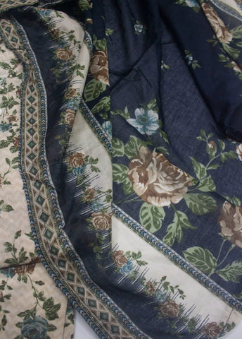 3 Piece Printed Stitched MultiColor Lawn Shirt with Trouser & Dupatta