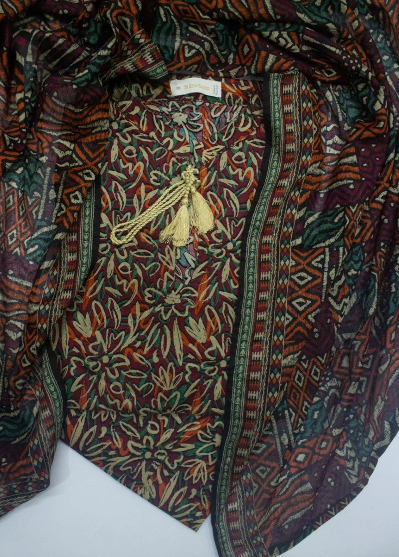 3 Piece Printed Stitched MultiColor Lawn Shirt with Trouser & Dupatta