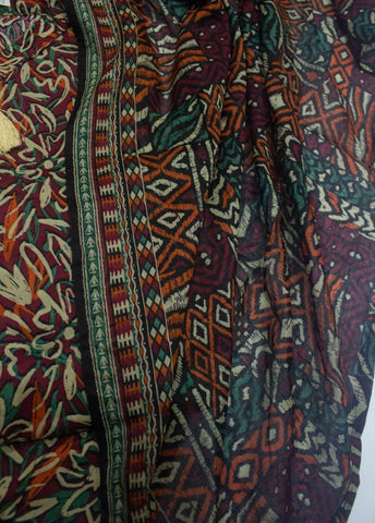 3 Piece Printed Stitched MultiColor Lawn Shirt with Trouser & Dupatta