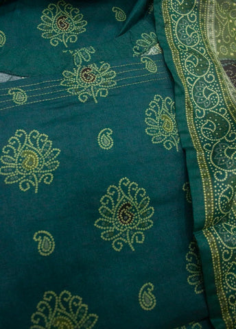 3 Piece Printed Stitched Teal Color Lawn Shirt with Trouser & Dupatta