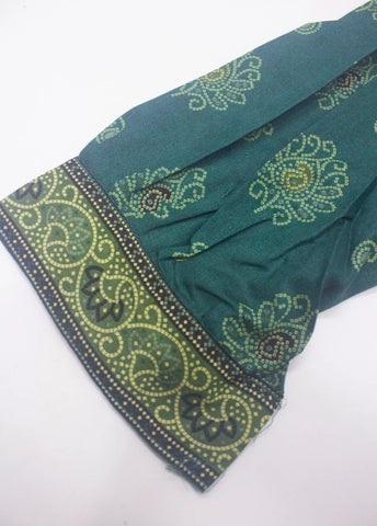 3 Piece Printed Stitched Teal Color Lawn Shirt with Trouser & Dupatta