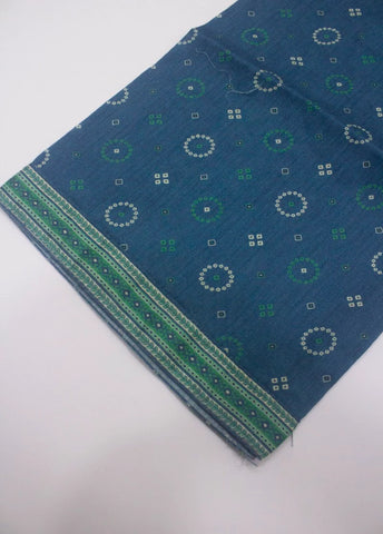 2 Piece Printed Stitched Blue Color Lawn Shirt and Farshi Trouser