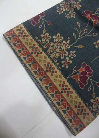 2 Piece Printed Stitched Teal Color Lawn Shirt and Farshi Shalwar