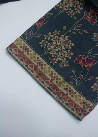 3 Piece Printed Stitched Teal Color Lawn Shirt with Trouser & Dupatta