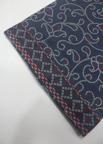 3 Piece Printed Stitched Navy Blue Color Lawn Shirt with Trouser & Dupatta