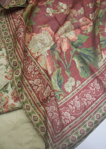 3 Piece Printed Stitched MultiColor Lawn Shirt with Trouser & Dupatta