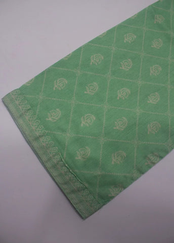 3 Piece Printed Stitched Seafoam Green Color Lawn Shirt with Trouser & Dupatta