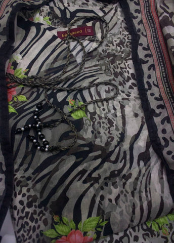3 Piece Printed Stitched MultiColor Lawn Shirt with Trouser & Dupatta