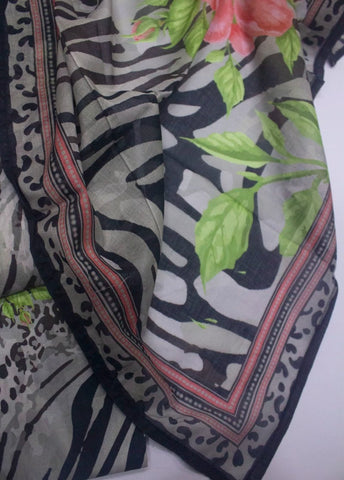 3 Piece Printed Stitched MultiColor Lawn Shirt with Trouser & Dupatta
