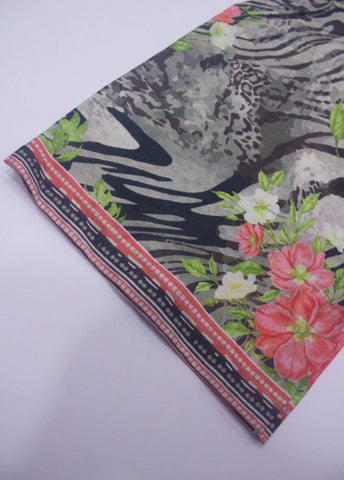 3 Piece Printed Stitched MultiColor Lawn Shirt with Trouser & Dupatta