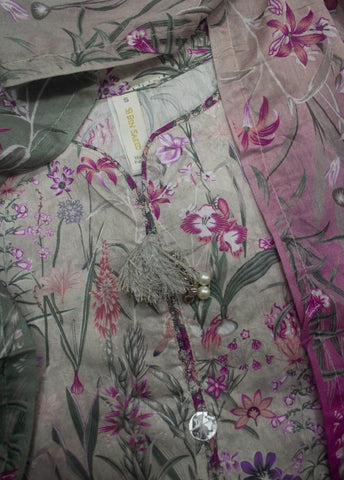 3 Piece Printed Stitched MultiColor Lawn Shirt with Trouser & Dupatta
