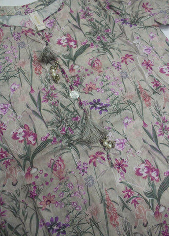 3 Piece Printed Stitched MultiColor Lawn Shirt with Trouser & Dupatta