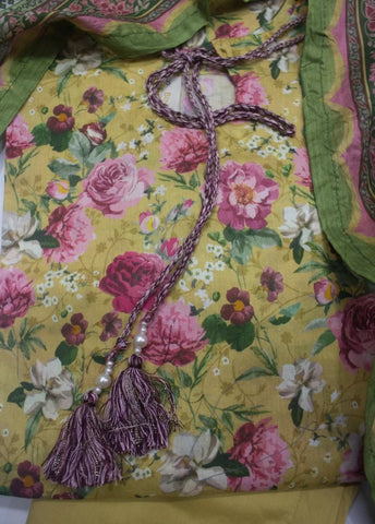 3 Piece Printed Stitched MultiColor Lawn Shirt with Trouser & Dupatta