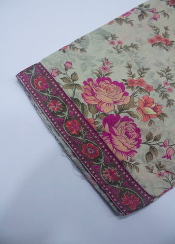 3 Piece Printed Stitched Mint Green Color Lawn Shirt with Trouser & Dupatta