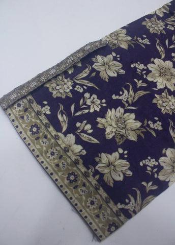 3 Piece Printed Stitched Blue Color Lawn Shirt with Trouser & Dupatta