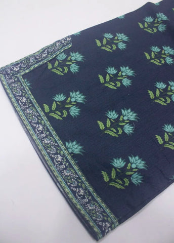 3 Piece Printed Stitched Teal Color Lawn Shirt with Trouser & Dupatta