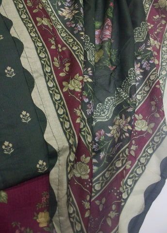 3 Piece Printed Stitched Green Color Lawn Shirt with Trouser & Dupatta