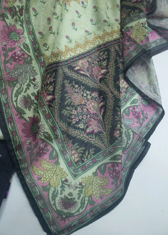 3 Piece Printed Stitched MultiColor Lawn Shirt with Trouser & Dupatta