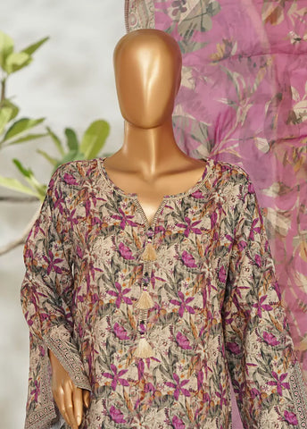 3 Piece Printed MultiColor Lawn Shirt with Trouser & Dupatta