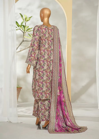 3 Piece Printed MultiColor Lawn Shirt with Trouser & Dupatta