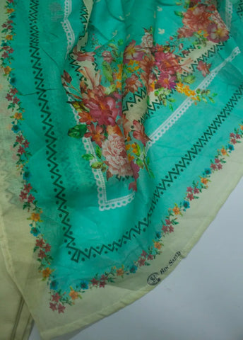3 Piece Printed Stitched MultiColor Lawn Shirt with Trouser & Dupatta