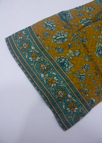 3 Piece Printed Stitched Honey Orange Color Lawn Shirt with Trouser & Dupatta