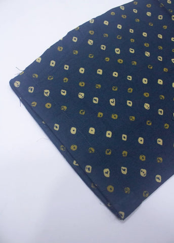 3 Piece Printed Stitched Navy Blue Color Lawn Shirt with Trouser & Dupatta