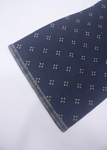 3 Piece Printed Stitched Black Color Lawn Shirt with Trouser & Dupatta