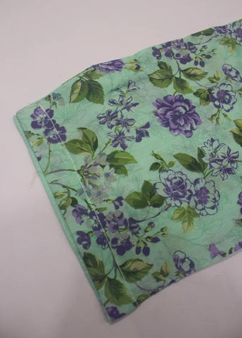 3 Piece Printed Stitched Seafoam Green Color Lawn Shirt with Trouser & Dupatta