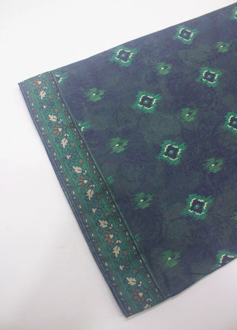 3 Piece Printed Stitched Navy Blue Color Lawn Shirt with Trouser & Dupatta