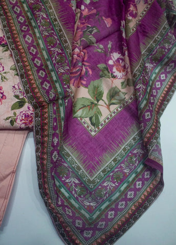 3 Piece Printed Stitched MultiColor Lawn Shirt with Trouser & Dupatta