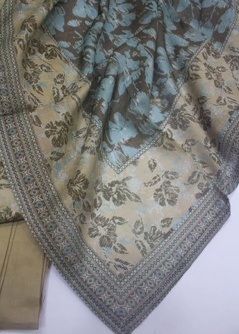 3 Piece Printed Stitched Lime Yellow Color Lawn Shirt with Trouser & Dupatta