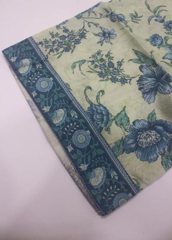 3 Piece Printed Stitched Beige Color Lawn Shirt with Trouser & Dupatta