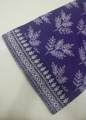 3 Piece Printed Stitched Purple Color Lawn Shirt with Trouser & Dupatta