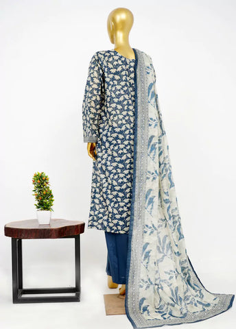 3 Piece Printed Stitched MultiColor Lawn Shirt with Trouser & Dupatta