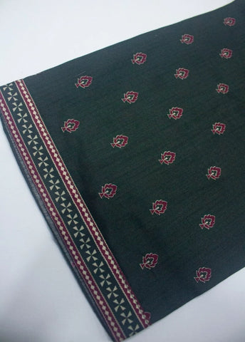 3 Piece Printed Stitched Bottle Green Color Lawn Shirt with Trouser & Dupatta