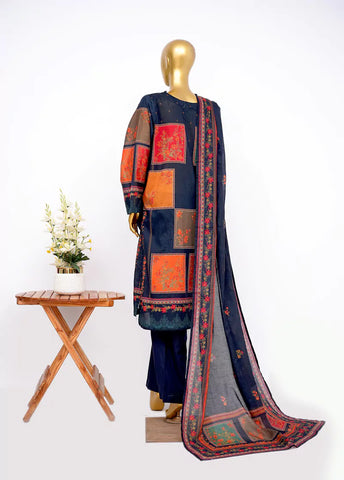 3 Piece Printed Stitched MultiColor Lawn Shirt with Trouser & Dupatta