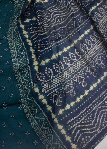 3 Piece Printed Stitched Teal Color Lawn Shirt with Trouser & Dupatta
