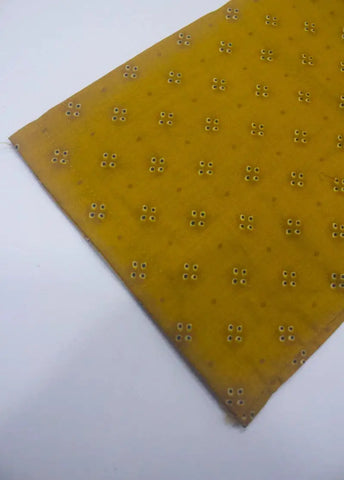 3 Piece Printed Stitched Mustard Color Lawn Shirt with Trouser & Dupatta
