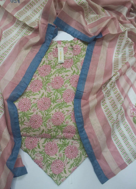 3 Piece Printed Stitched MultiColor Lawn Shirt with Trouser & Dupatta