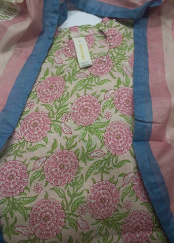 3 Piece Printed Stitched MultiColor Lawn Shirt with Trouser & Dupatta