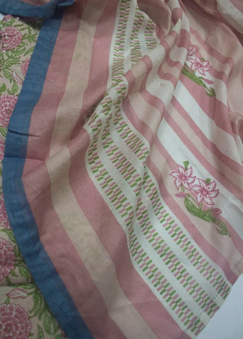 3 Piece Printed Stitched MultiColor Lawn Shirt with Trouser & Dupatta